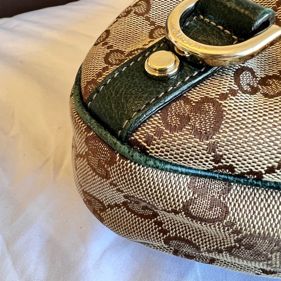 Authentic GUCCI Abbey D-ring Hobo in Green Strap - Picture 4 of 15